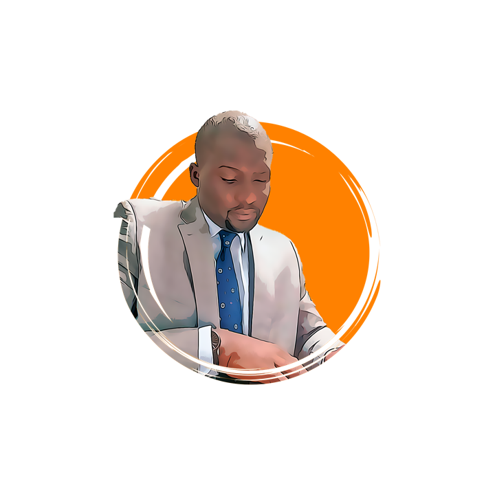 Portrait illustré de Barros Essono Ondo Georges