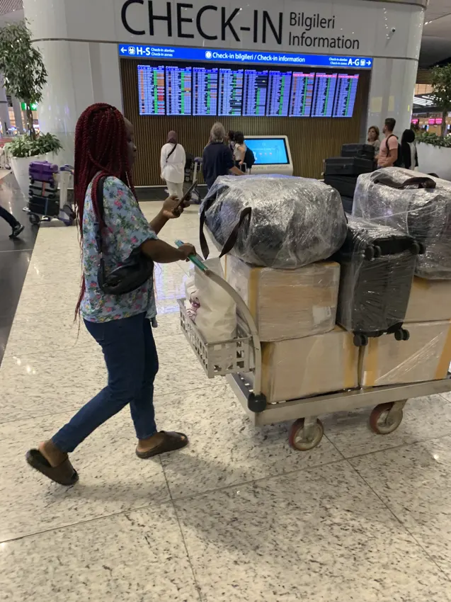 Una parada en el aeropuerto
